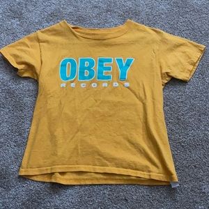 Yellow Obey Shirt